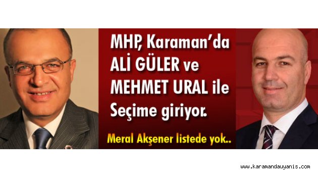 MHP ADAYLARINI BELİRLEDİ