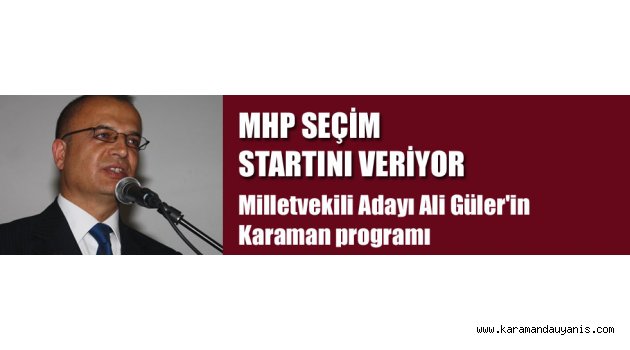 MHP SEÇİM STARTINI VERİYOR