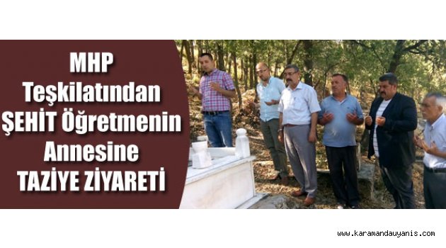 MHP'DEN TAZİYE..