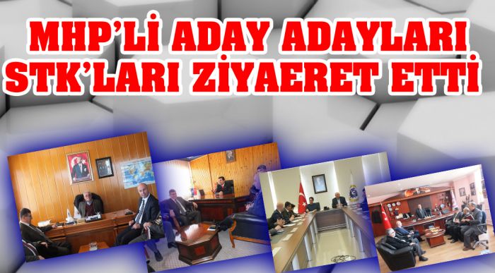 Mhp’li Aday Adayları Stk’ları Ziyaeret Etti