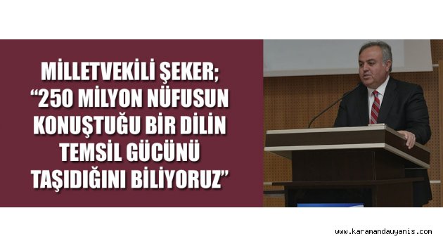 Milletvekili Recep Şeker..