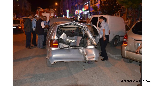 MOTOSİKLET SÜRÜCÜSÜ OTOMOBİLİN BAGAJINDA SIKIŞTI