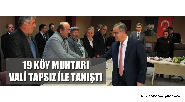 MUHTARLAR TOPLANTISI
