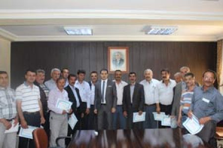 Muhtarlara Teşekkür Belgesi