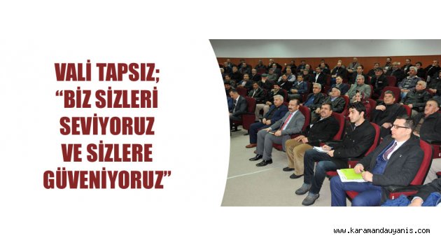 MUHTARLARLA TOPLANTI..