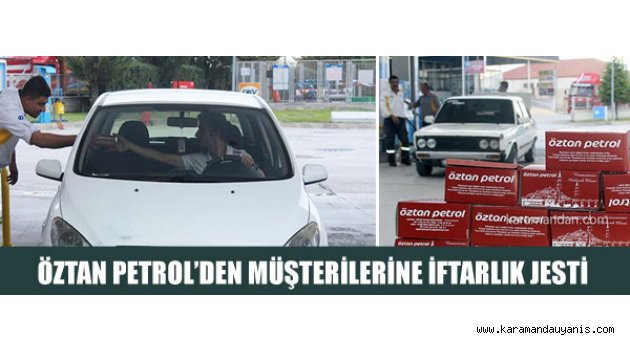 Müşterilerine iftariyelik..