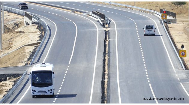 MUT YOLU TRAFİĞE AÇILDI