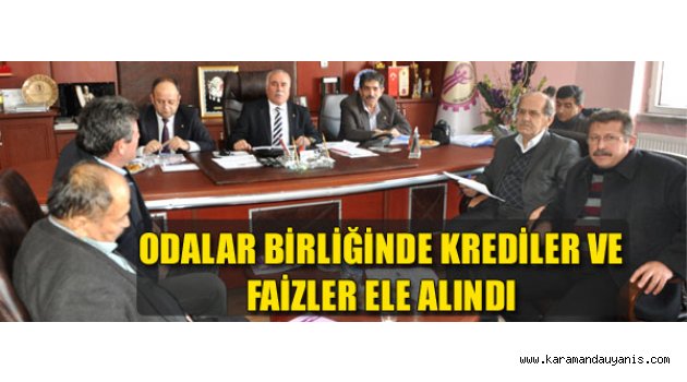 ODA BAŞKANLARI BİLGİLENDİRİLDİ
