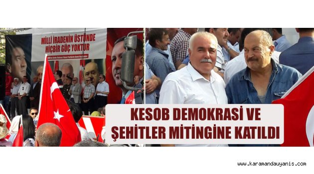 ODALAR BİRLİĞİ DEMOKRASİ MİTİNGİNDE
