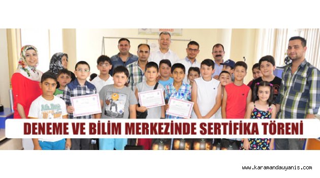 ÖĞRENCİLER SERTİFİKALARINI ALDI