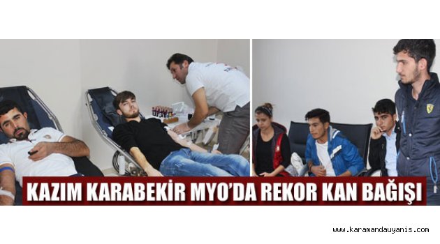 ÖĞRENCİLERDEN KAN BAĞIŞI'NA DESTEK