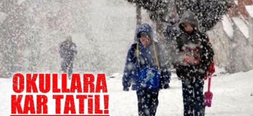 Okullar Tatil Edildi