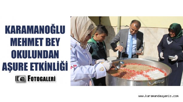 OKULLARDA AŞURE ETKİNLİKLERİ