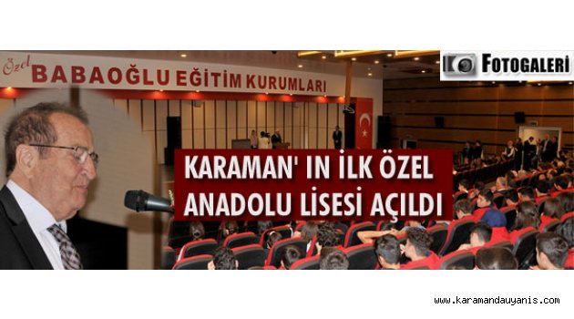 ÖZEL BABAOĞLU ANADOLU LİSESİ