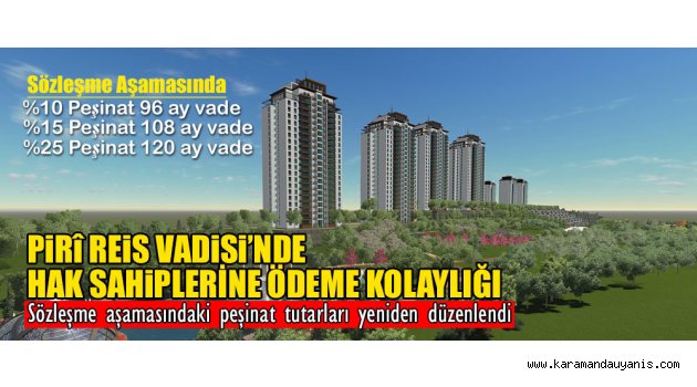 Peşinatlarda Yeni Düzenleme Yapıldı