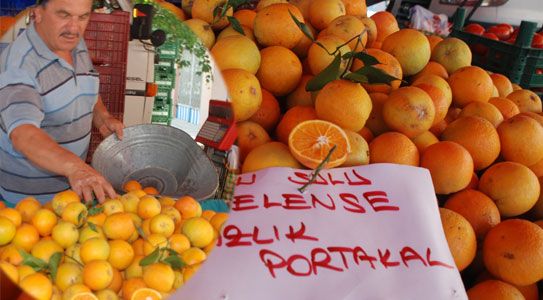 Portakal Yazlık Meyvelerle