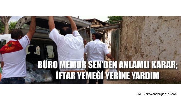 RAMAZAN AYI YARDIMLARI..