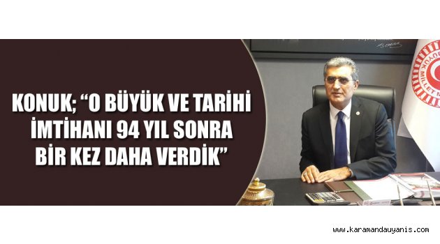 RECEP KONUK'DAN ZAFER BAYRAMI MESAJI