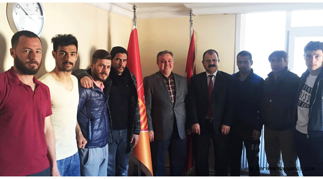 RECEP ŞEKER BELEDİYESPOR’U ZİYARET ETTİ