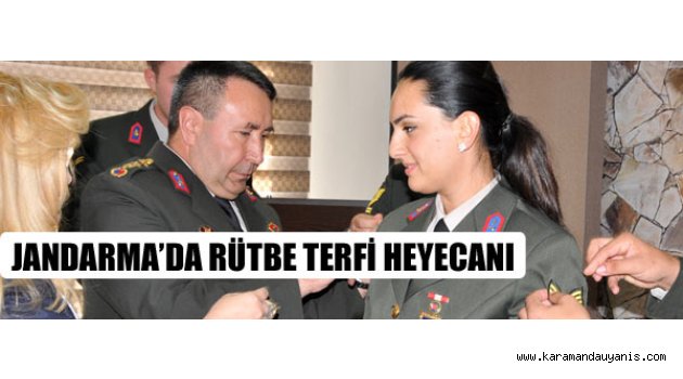 RÜTBE TERFİ TÖRENİ