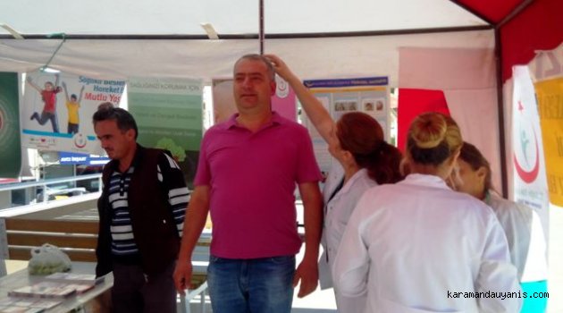 SAĞLIKLA KAL FARKINDALIK STANDI ERMENEK’TE