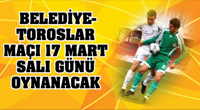Salı Günü Oynanacak
