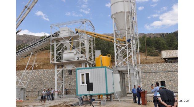 SARIVELİLER’DE HAZIR BETON TESİSİ