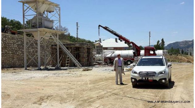 SARIVELİLER’E İLK HAZIR BETON TESİSİ
