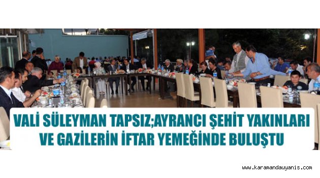 ŞEHİT AİLESİ VE GAZİLER..