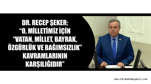 ŞEKER'DEN ANMA MESAJI