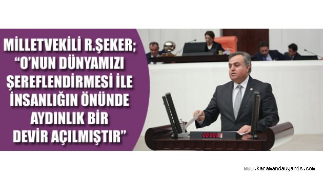 ŞEKER&#039;DEN KUTLU DOĞUM MESAJI