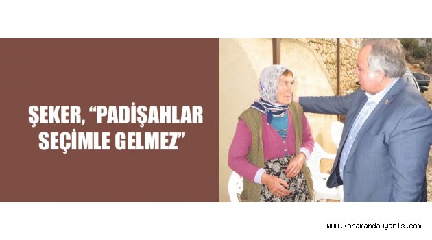 ŞEKER'DEN REFERANDUM ÇALIŞMALARI