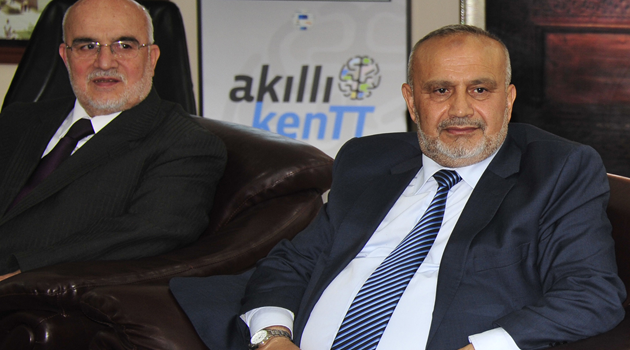 ŞEVKİ YILMAZ BAŞKAN ÇALIŞKAN'I ZİYARET ETTİ