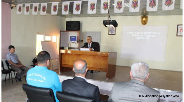 SGK'DAN CEZAEVİNDE EĞİTİM SEMİNERİ