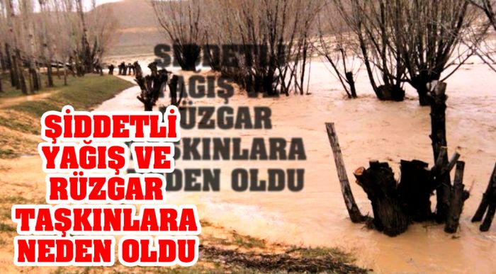 Şiddetli Yağış Ve Rüzgar Taşkınlara Neden Oldu
