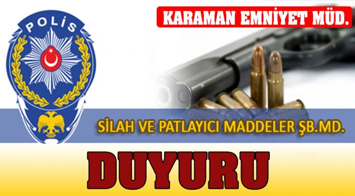 Silah Tamir Yeri Açma Sınavı‏ Duyurusu