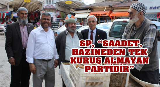 Sp, “saadet, Hazineden Tek Kuruş Almayan Partidir”