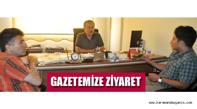 TARIM MÜDÜRÜNDEN GAZETEMİZE ZİYARET