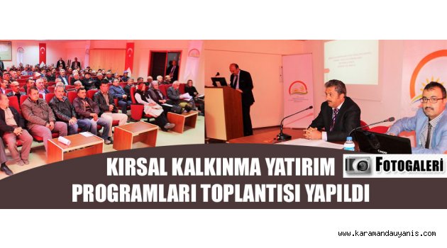 Tarıma Dayalı Ekonomik Yatırımlar..