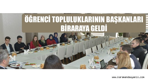 Topluluk Başkanları Buluştu