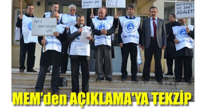 Türk Eğitim Sen Açıklamasına Tekzip
