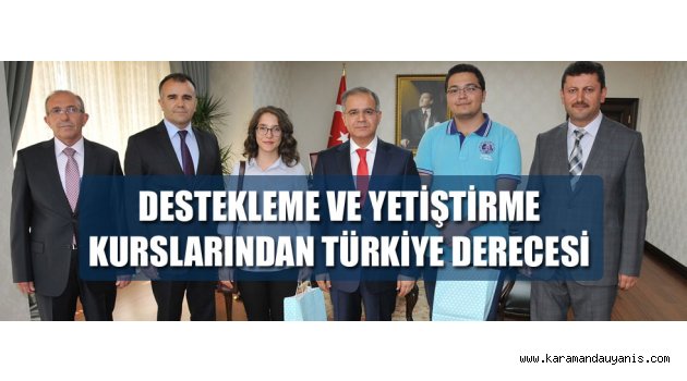 Türkiye derecesi elde eden öğrenciler..