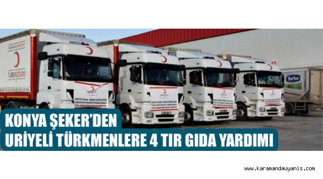Türkmenlere Konya Şeker’den yardım