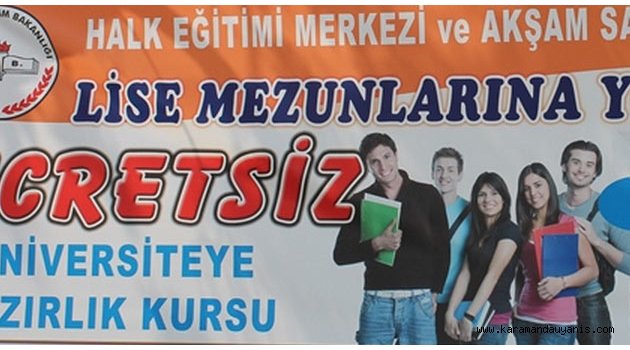 ÜCRETSİZ HAZIRLIK KURSLARI AÇIYOR
