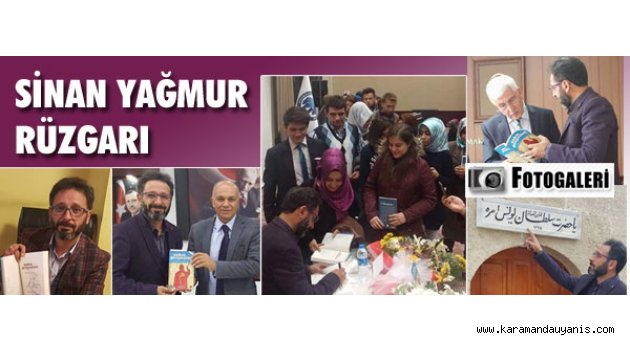 ÜNLÜ YAZAR KARAMAN’DA “YUNUS’U” ANLATTI