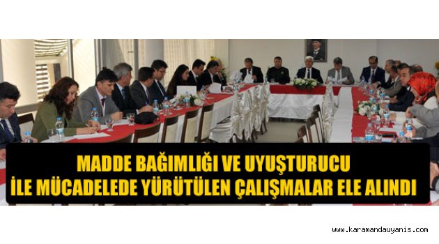 UYUŞTURUCU İLE MÜCADELEDE