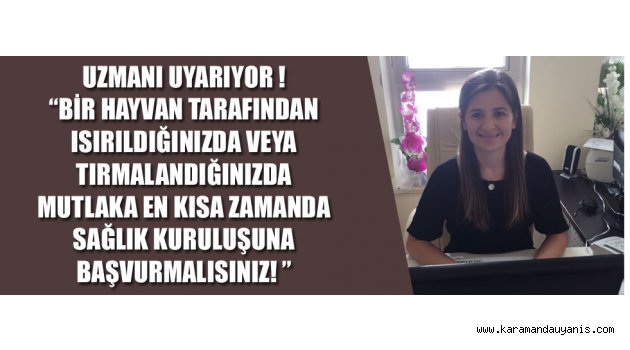 UZMANI UYARIYOR !