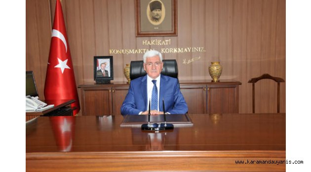 VALİ MURAT KOCA KUTLAMA MESAJI