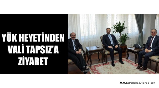 Vali Tapsız, Makamında Kabul Etti