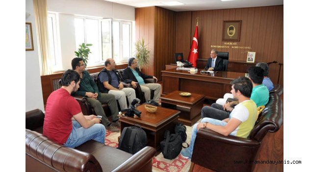 GAZETECİLER’DEN VALİ TAPSIZ’A ZİYARET